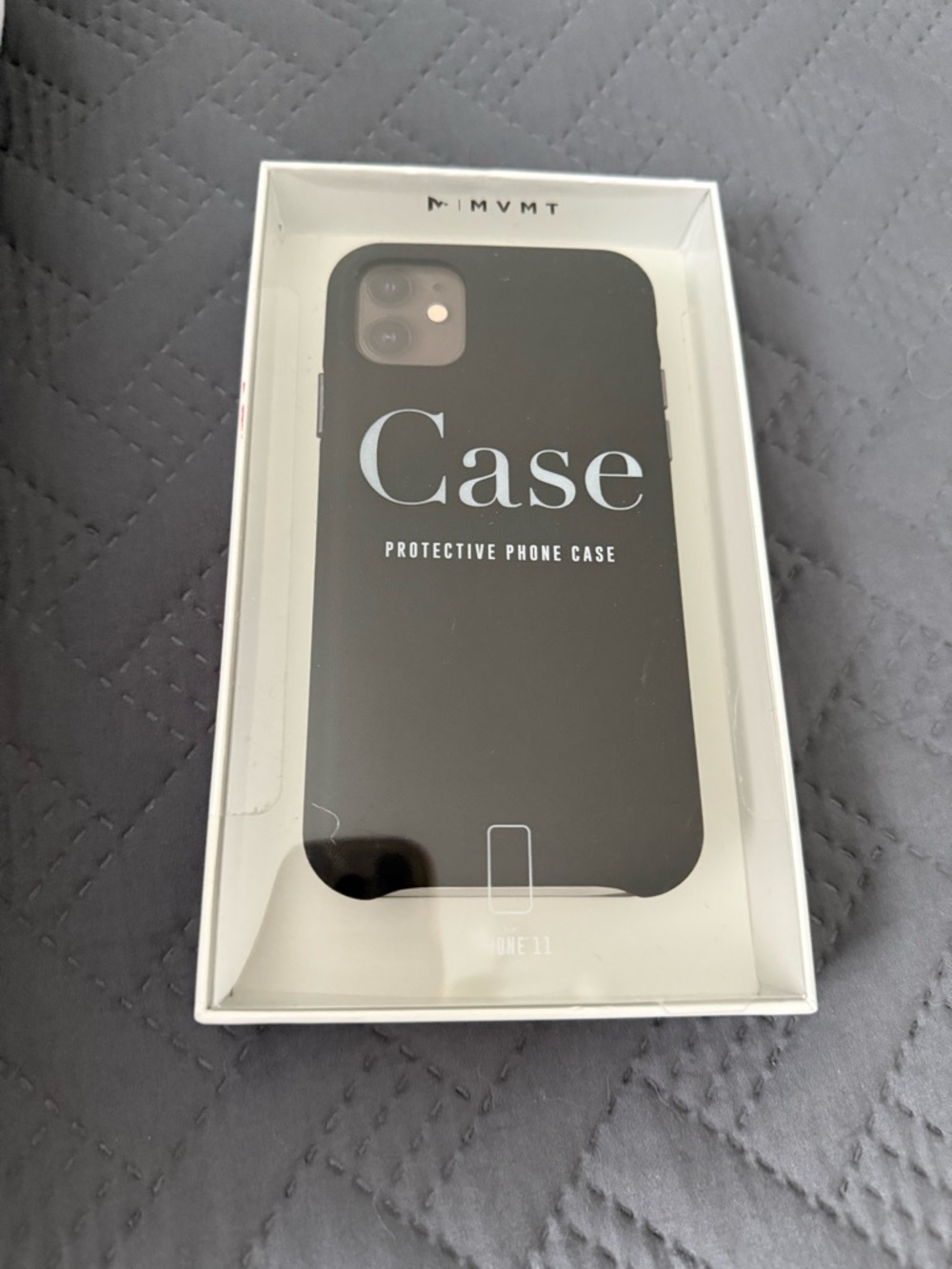 MVMT Black Protective Phone Case with Matte Finish